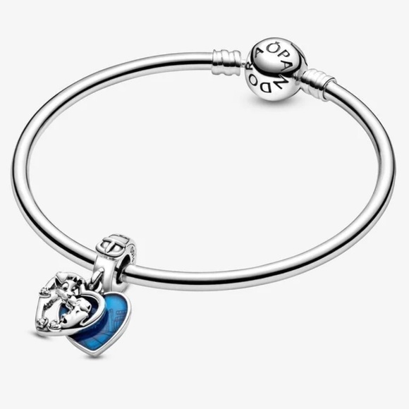 NWOT Pandora x Disney Lady & the Tramp Heart Dangle Charm #798634C01 - Picture 3 of 11